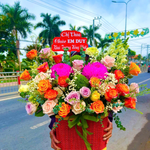 Giỏ hoa 27412 Giỏ hoa 27412