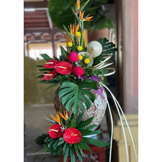 Bình hoa bàn gia tiên 01765