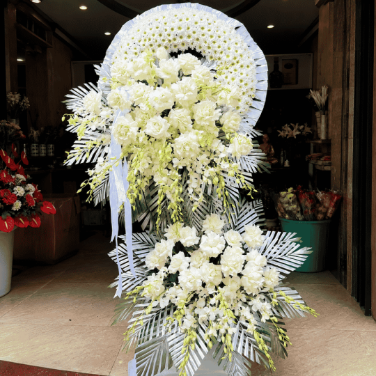 Kệ hoa viếng thành kính 